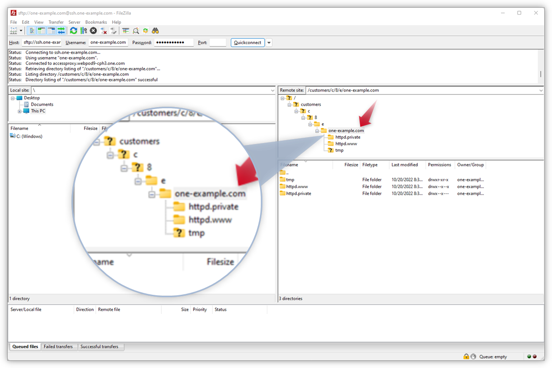 how-do-i-log-in-using-sftp-support-one