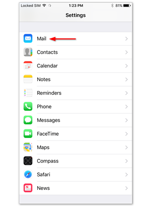 Setting Up Mail On Iphone Ios 10 Support One Com