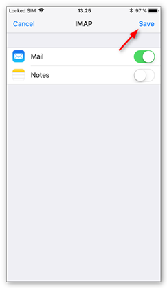 Make sure notes is disabled and tap save