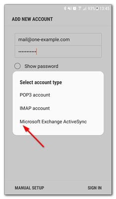 android exchange client