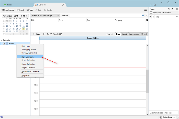 thunderbird outlook calendar