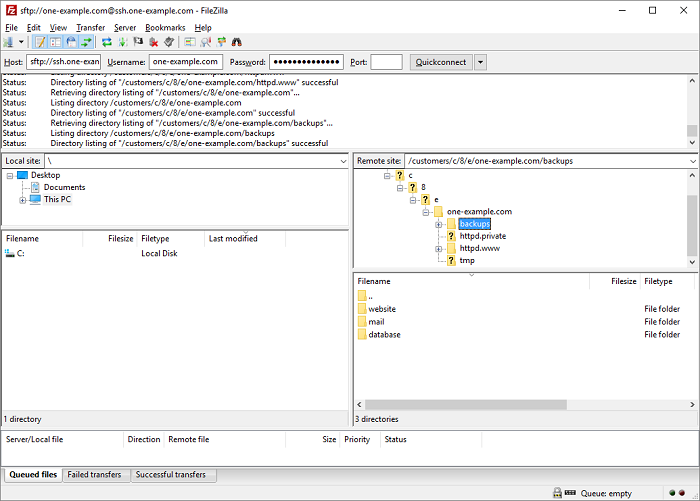 how to use filezilla in localhost