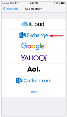 Настройка exchange на iphone