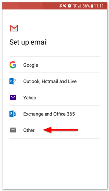 setting email gmail di outlook