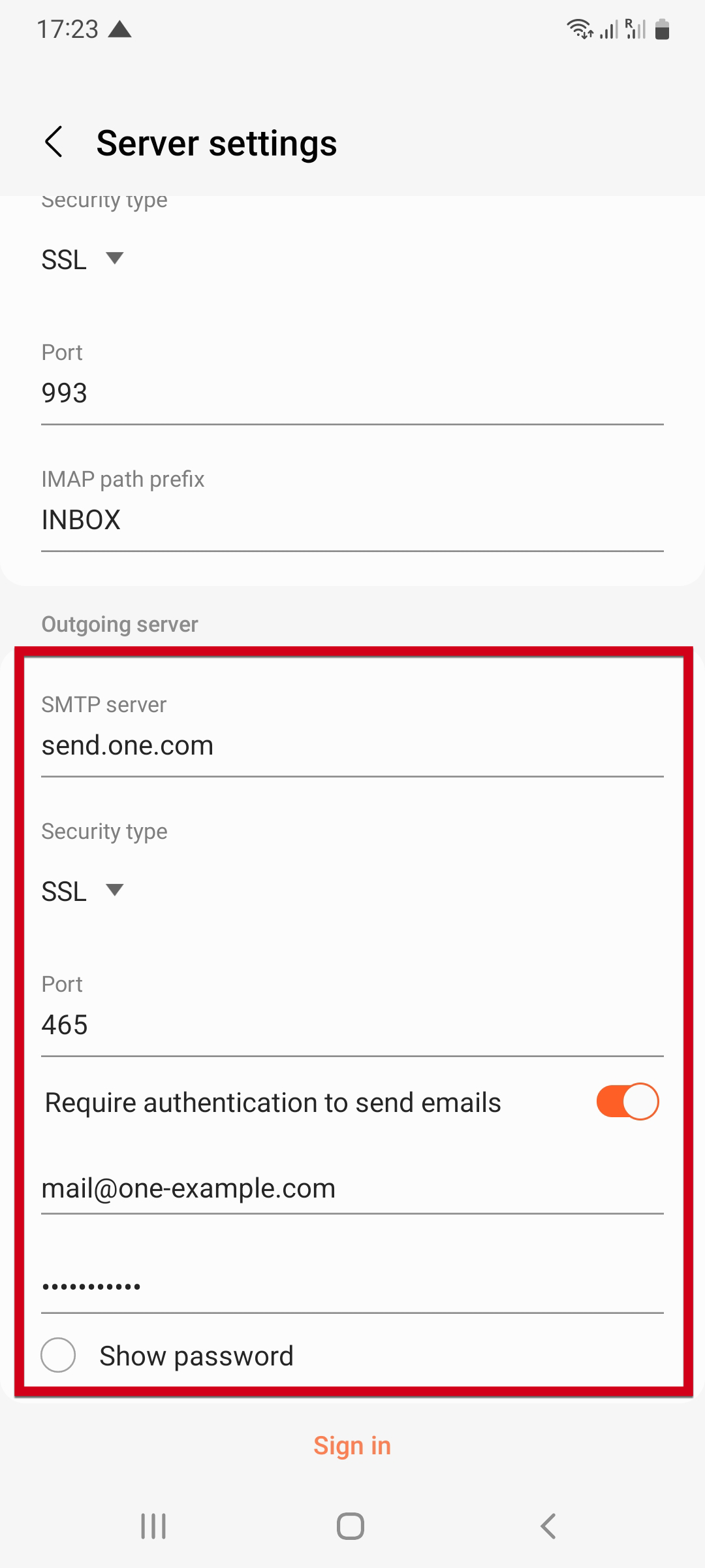 Setting up email in Gmail on Android – Support