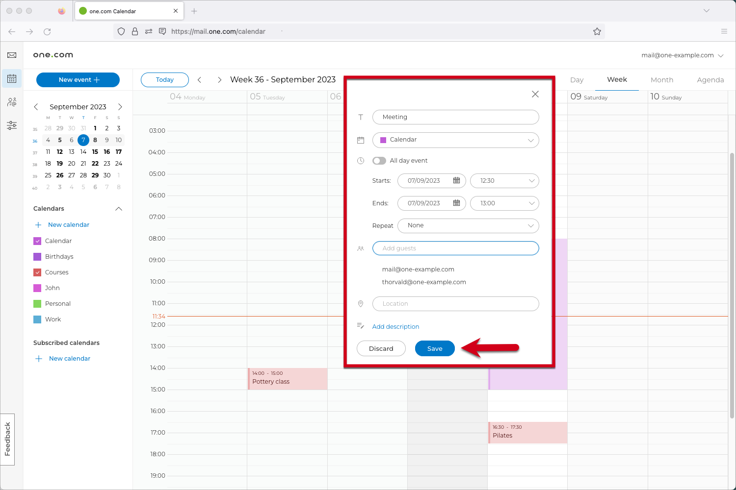 Come posso creare un evento nel Calendario Webmail? – Assistenza