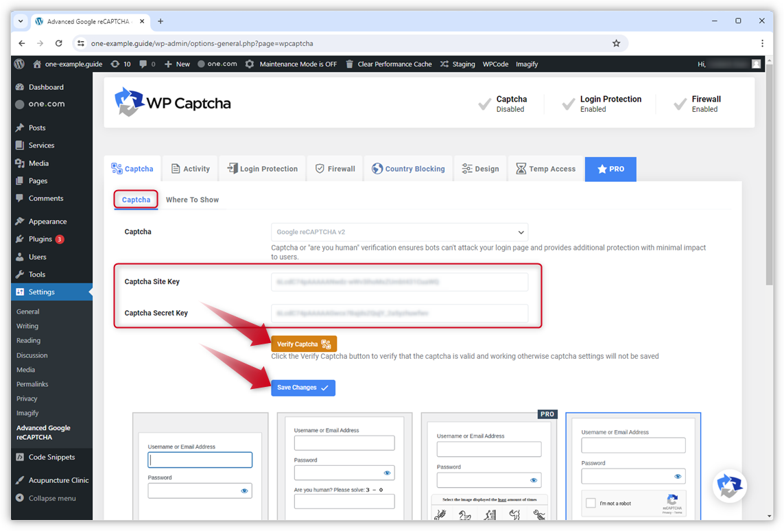 How can I add reCAPTCHA to my WordPress comment form? – Support | one.com