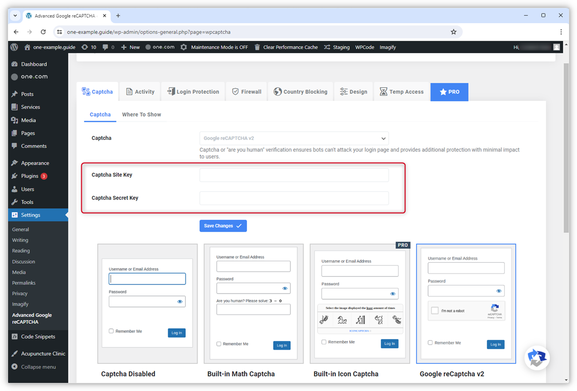 How can I add reCAPTCHA to my WordPress comment form? – Support | one.com