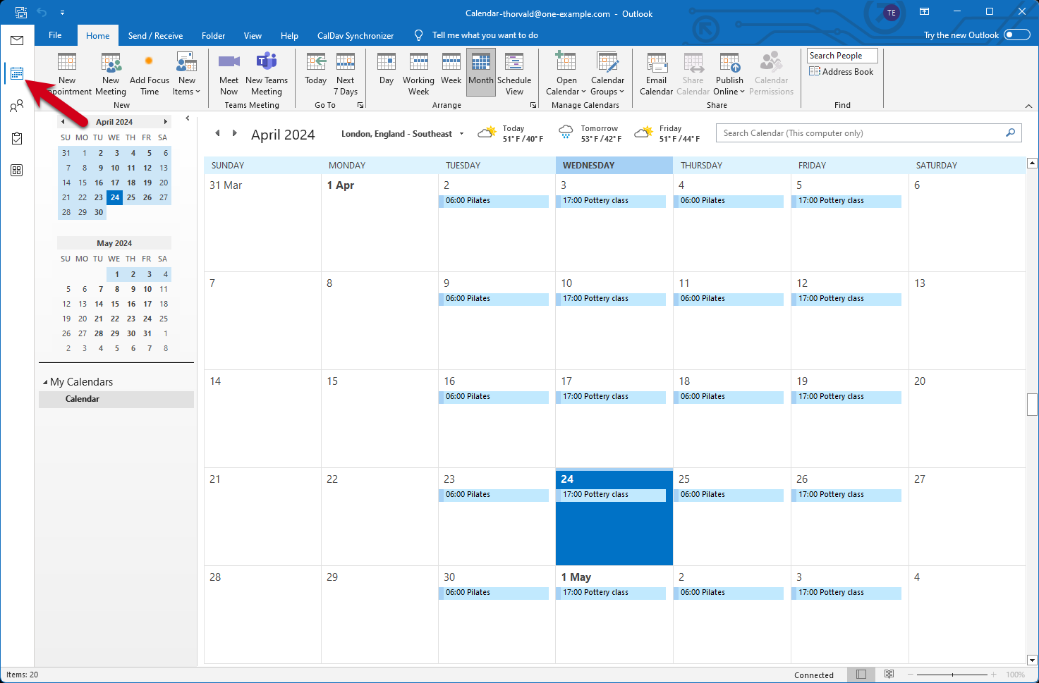 Setting up Microsoft Outlook for Windows 2016 with CalDAV Synchronizer ...