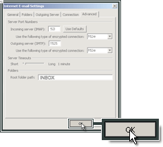 Proceeding to continue the Microsoft Outlook 2007 mail setup.