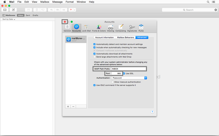 yosemite port incoming