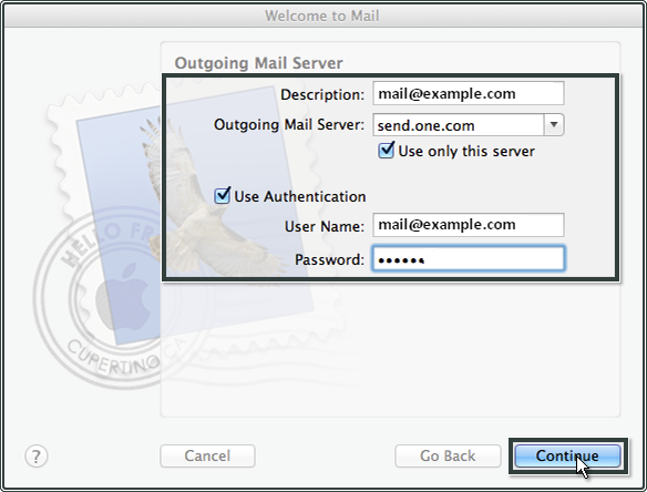 Outgoing mail server