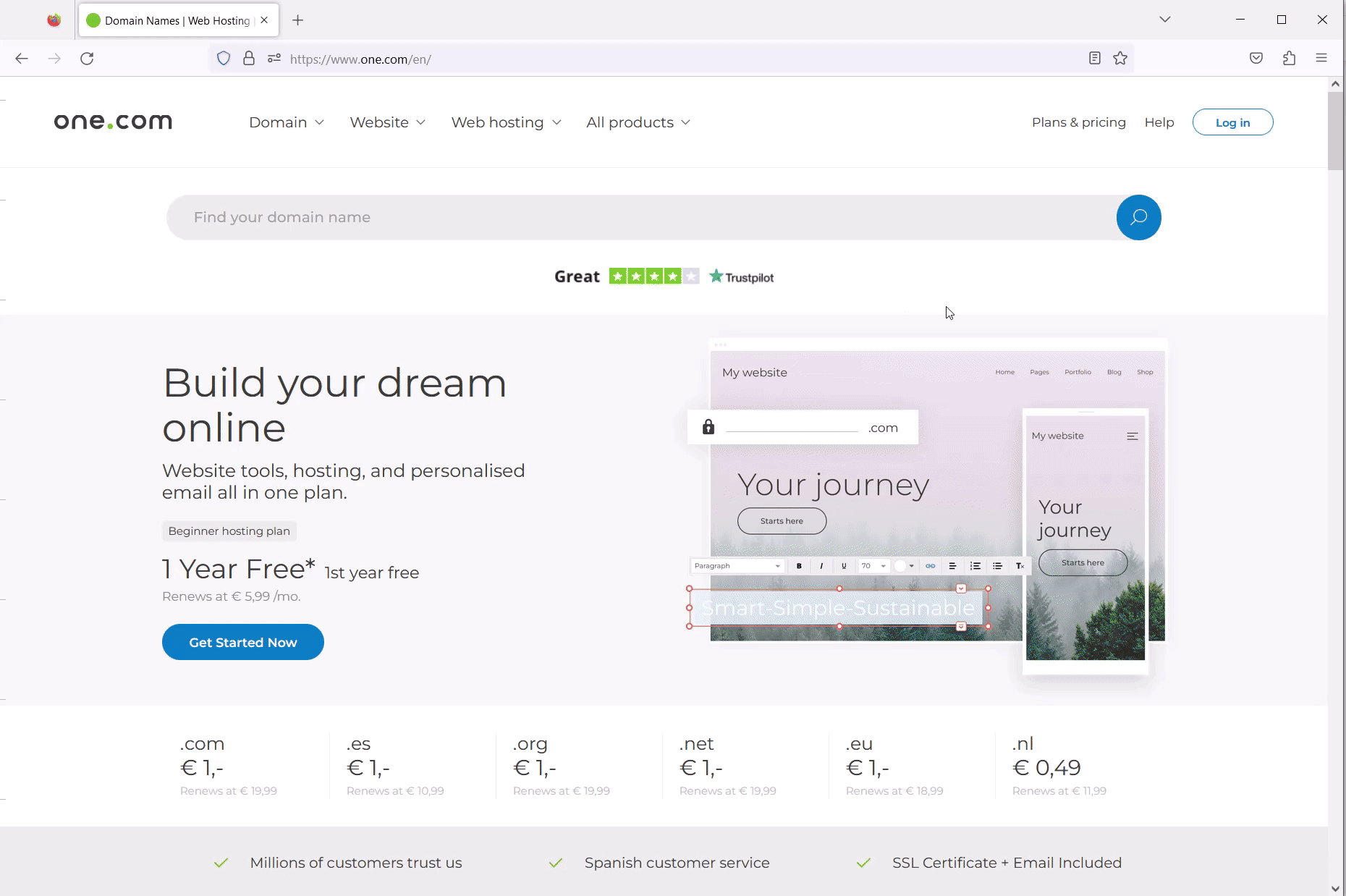 Este GIF es una representación gráfica de los pasos para restablecer la contraseña.