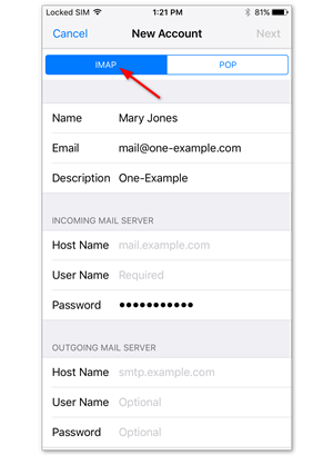 Select IMAP