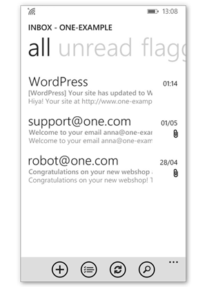 You are all done! Your emails are now being synced to your phone
