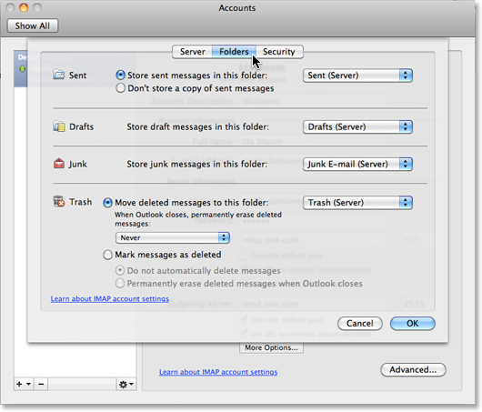 Click on &apos;Folders&apos;.
