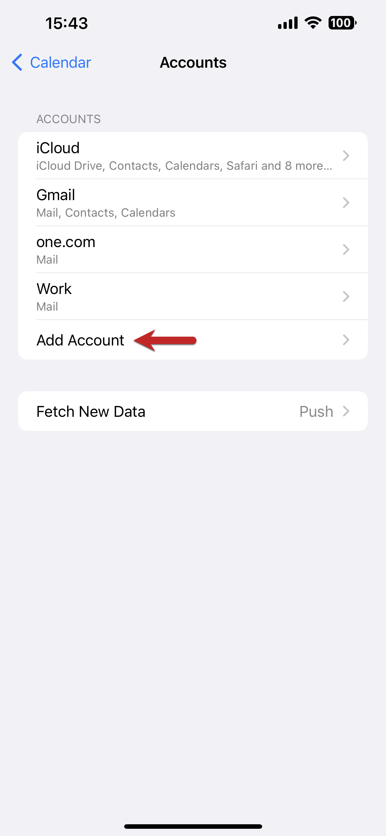 How do I sync the calendar with my iPhone using CalDAV? Support