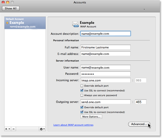 Click on 'Advanced'.