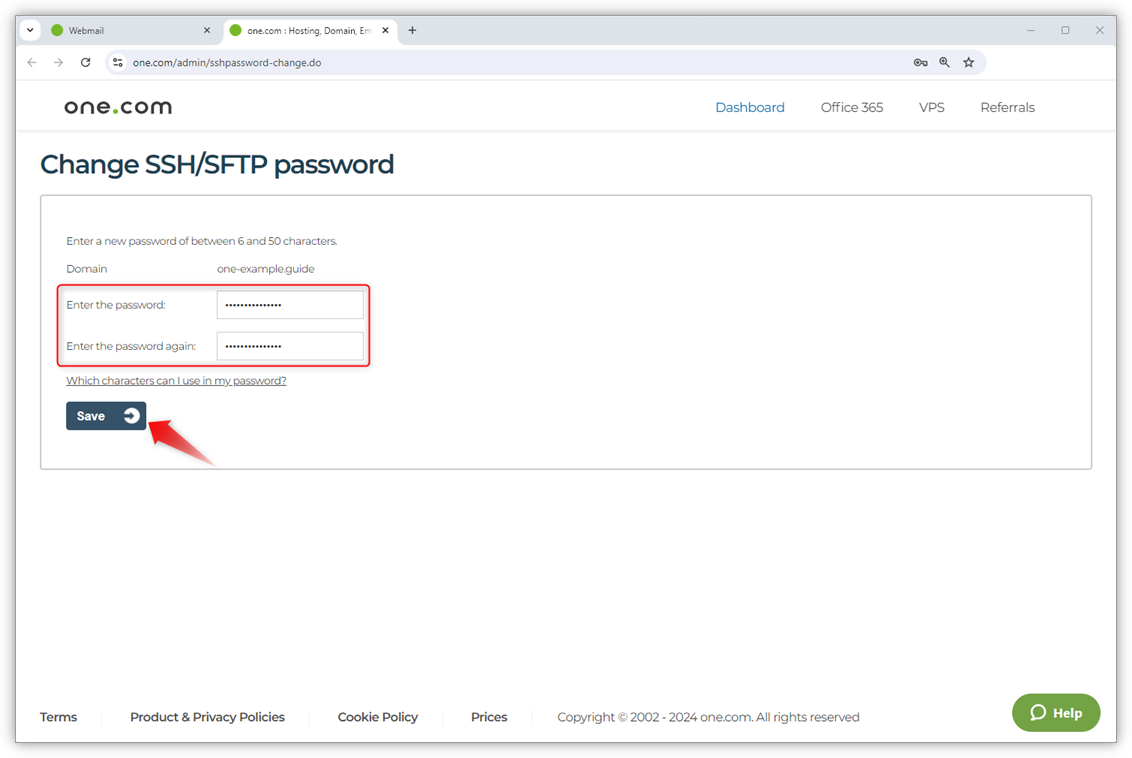 1.Change SSH SFTP password.png