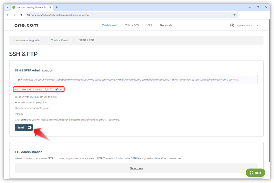 SSH SFTP On and Send button.png