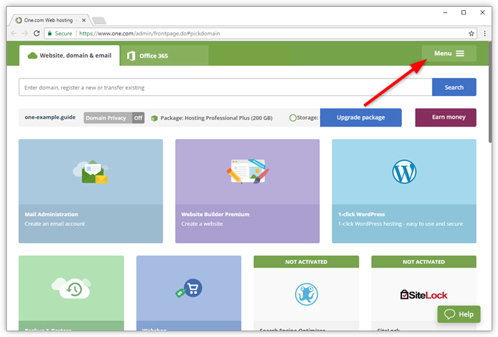 Change your address and phone details – Support | One.com