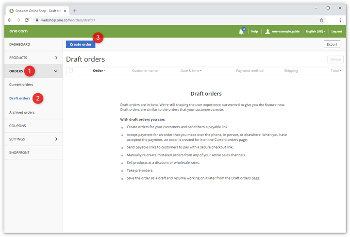 How do I manually add a draft order? – Support