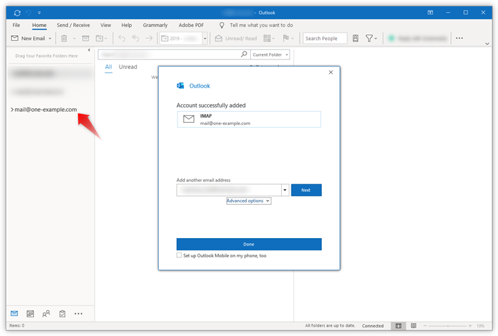 setup an email account in outlook 2016 for mac