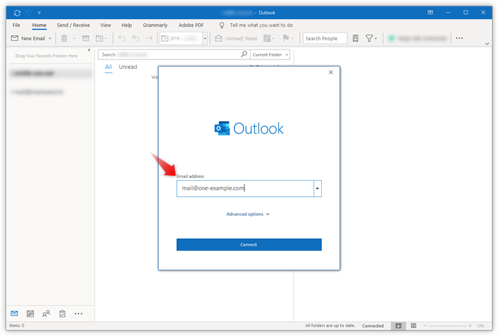 microsoft outlook 2016 login