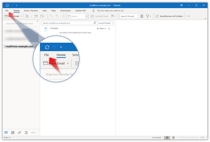 brighthouse email setup for outlook 2016