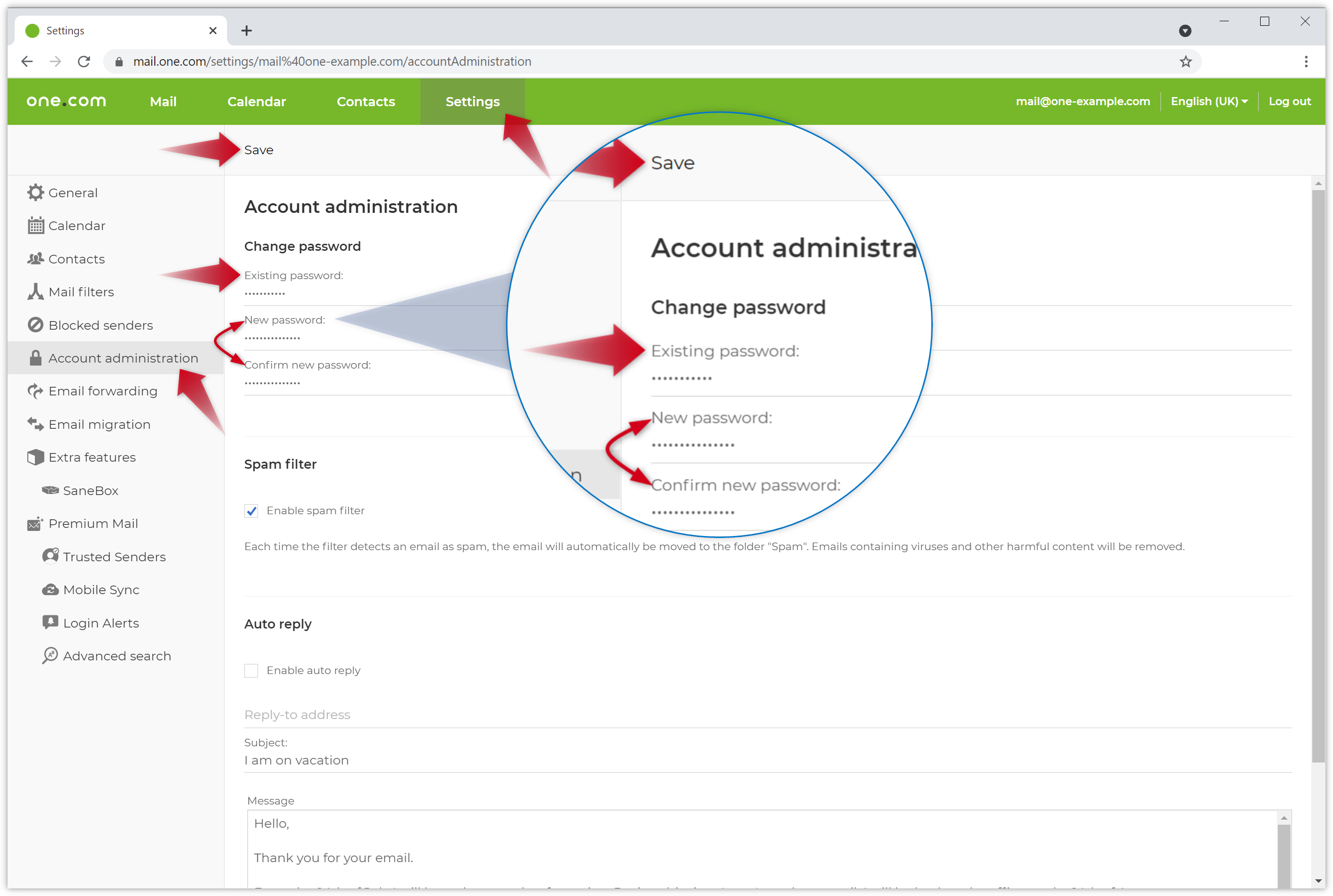 How Do I Change My Email Password Support One Com