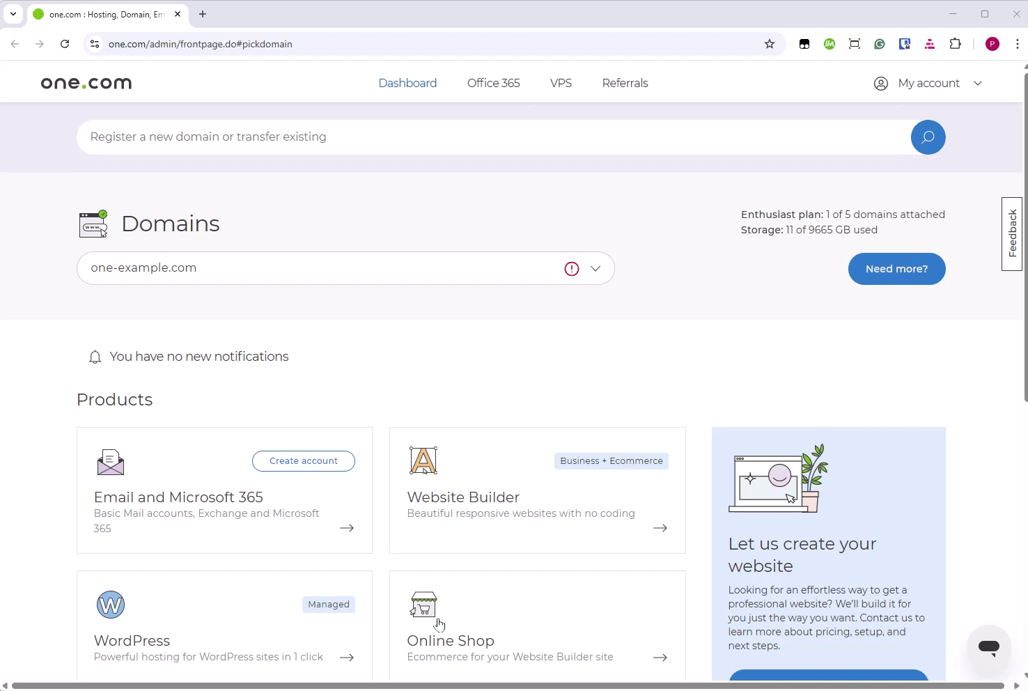 O GIF mostra os passos no Painel de Controlo.