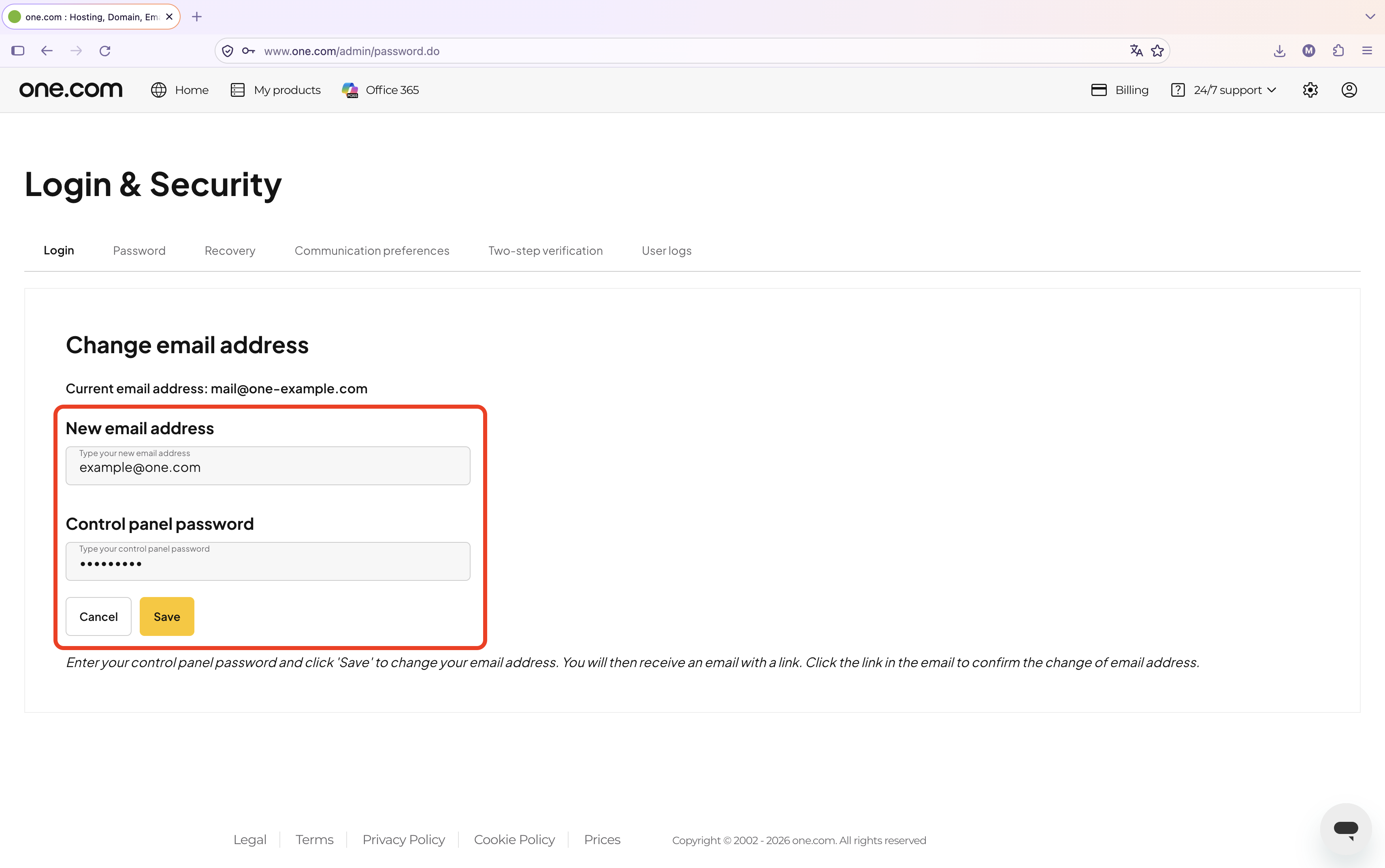 Change login information.png