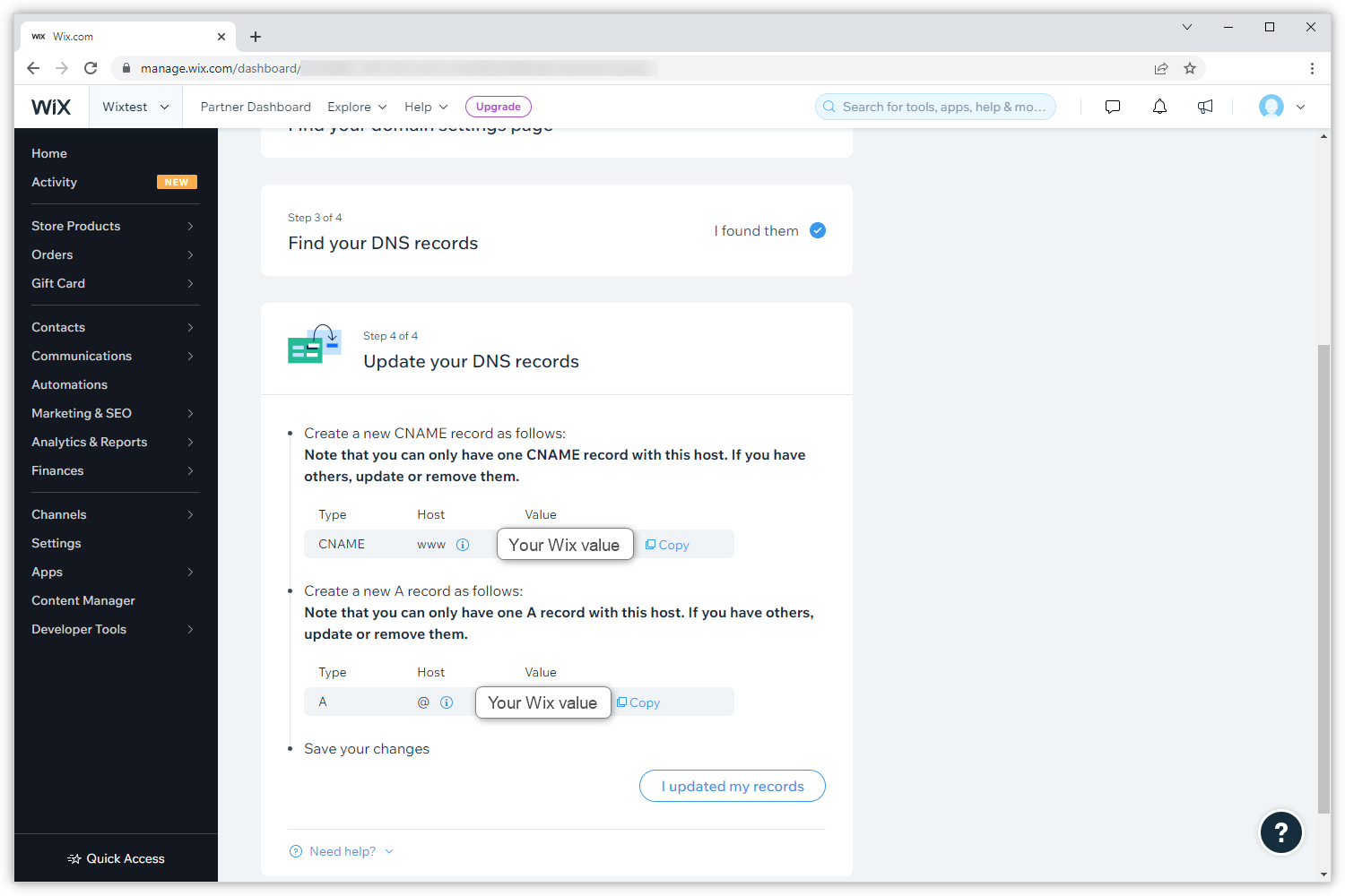 comment-faire-pour-connecter-mon-domaine-wix-aide-one