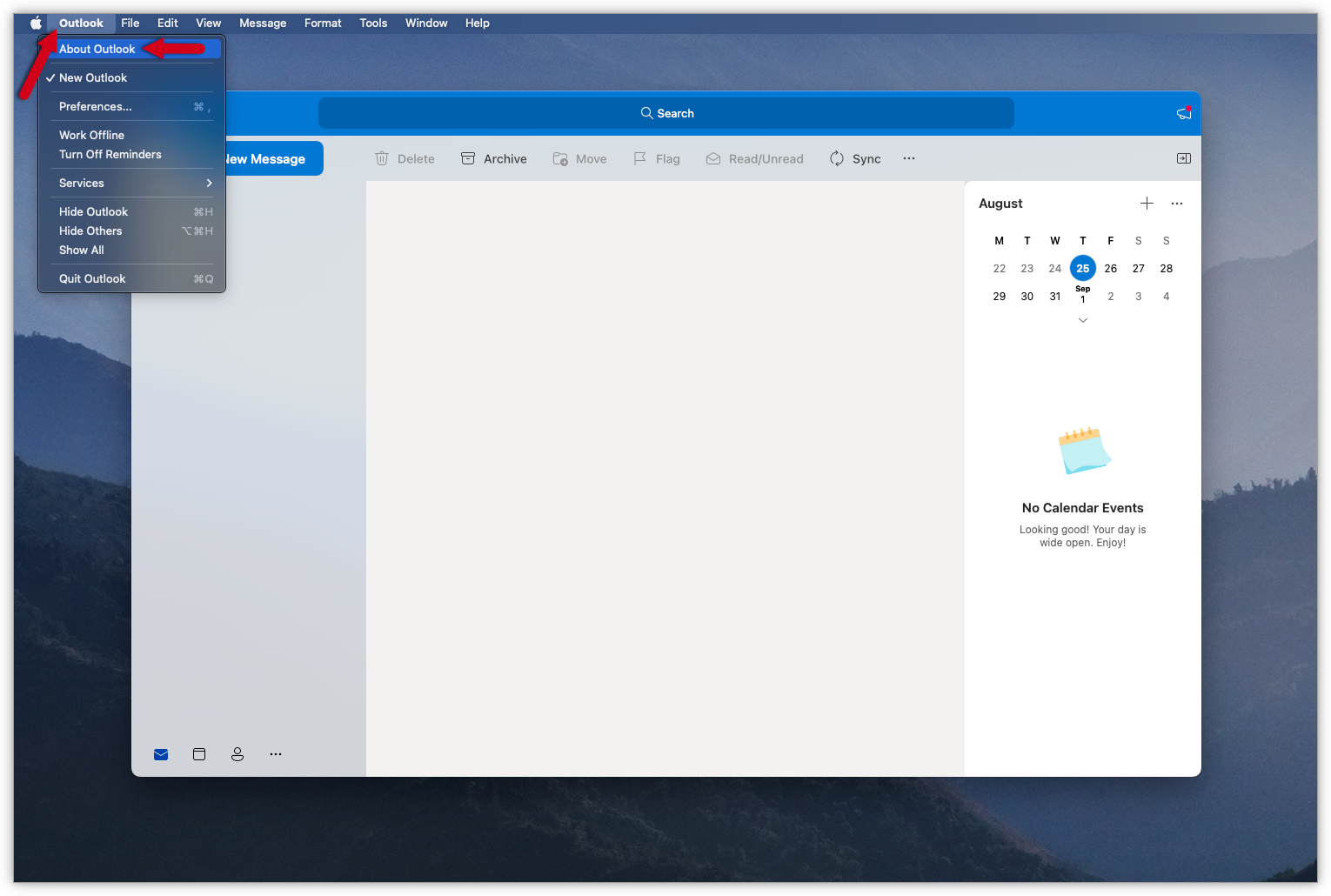 Establecer Microsoft Outlook para Mac – Asistencia 