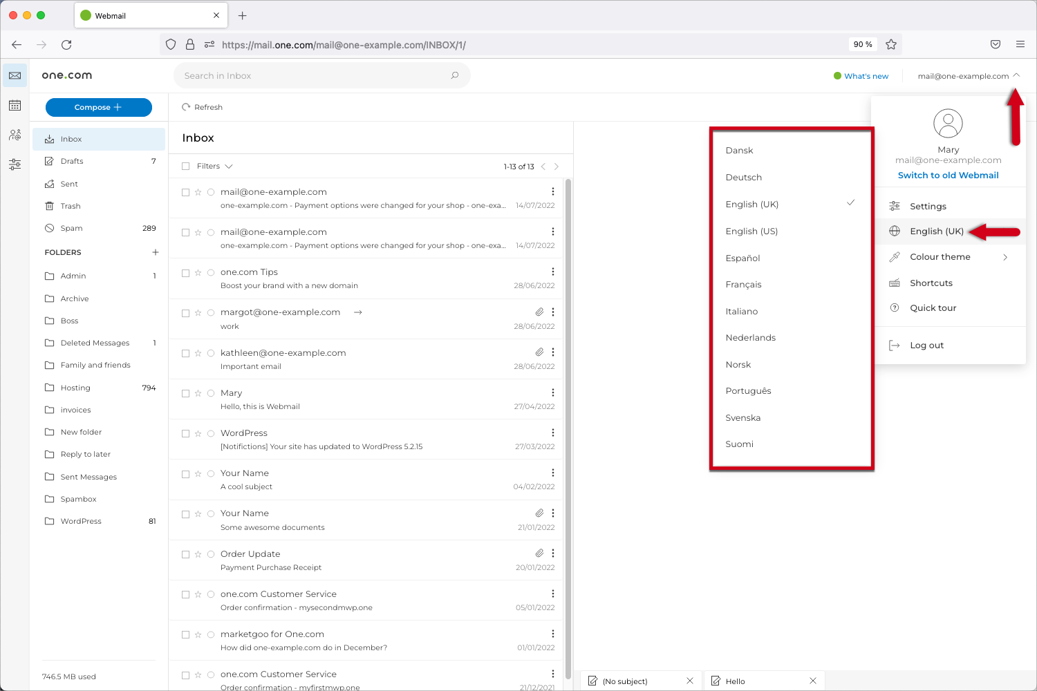 How To Change The Language Of Your Webmail Support One